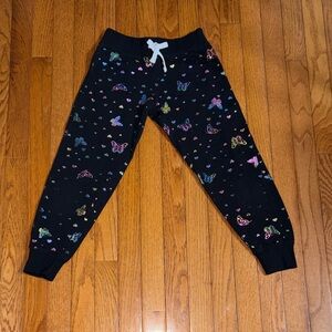 Reflex Kids Black Multicolor Butterfly Joggers